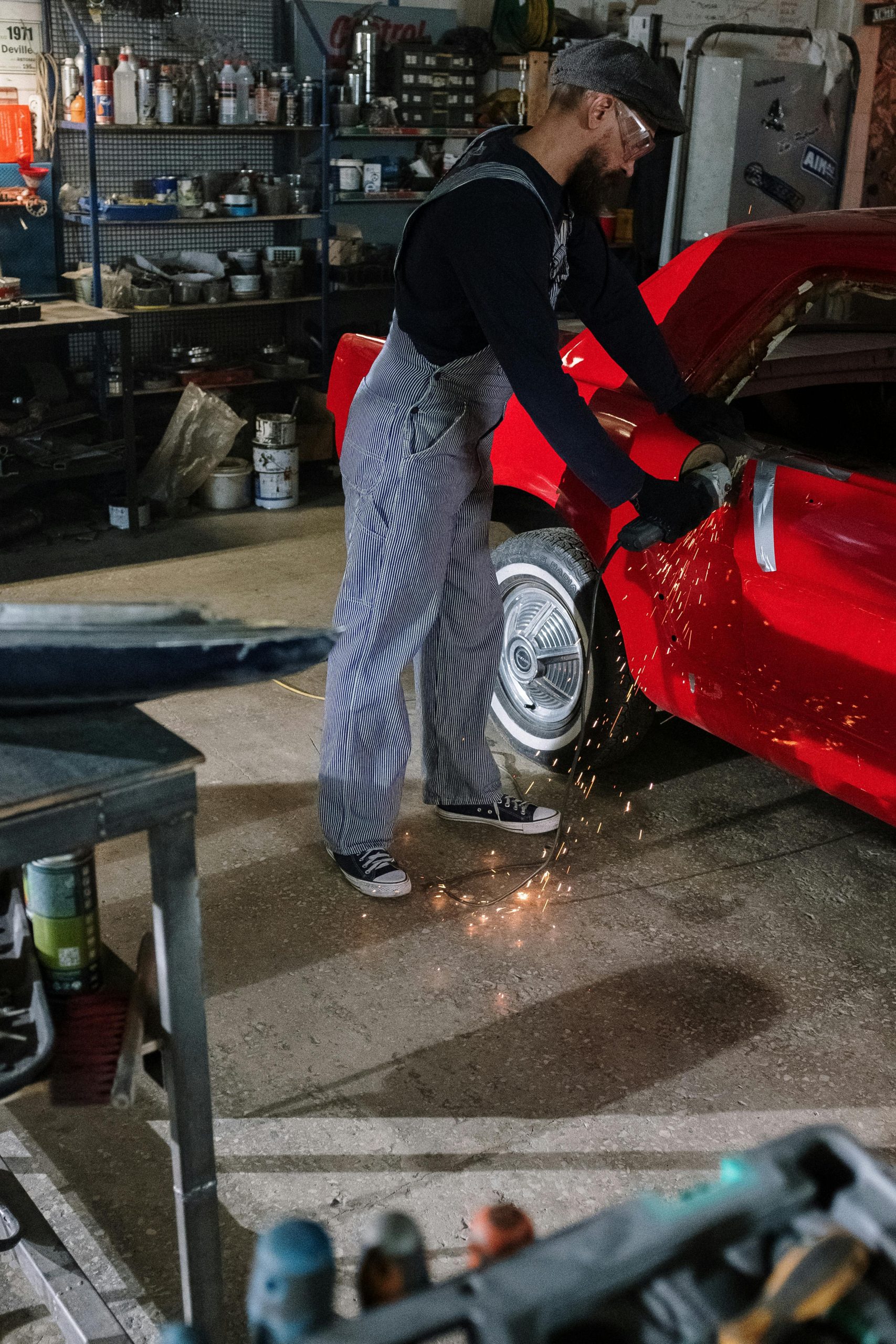 Vrai garage classic pour collection automobile