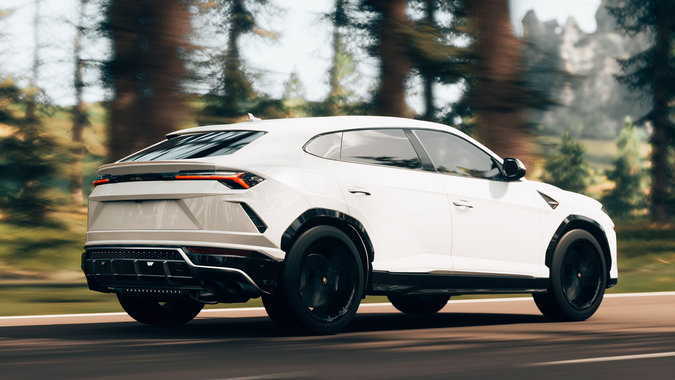 SUV luxe blanc route scenic elegance